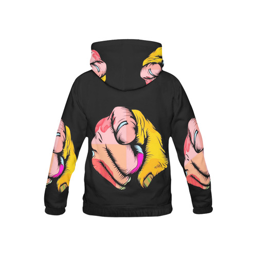 Wanted by Popart Lover All Over Print Hoodie for Kid (USA Size) (Model H13)