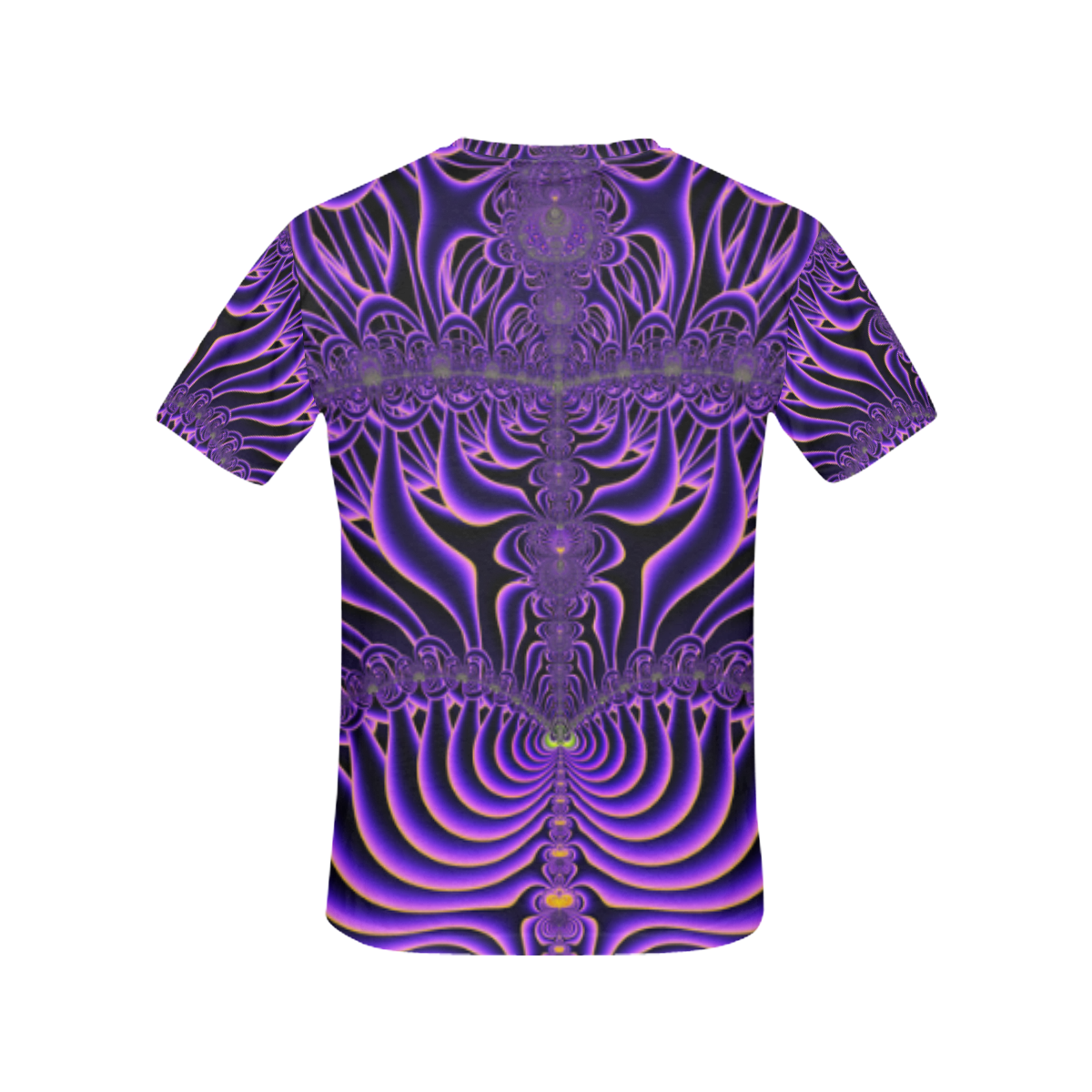 Exquisite Purple Sunset Fractal Abstract All Over Print T-Shirt for Women (USA Size) (Model T40)