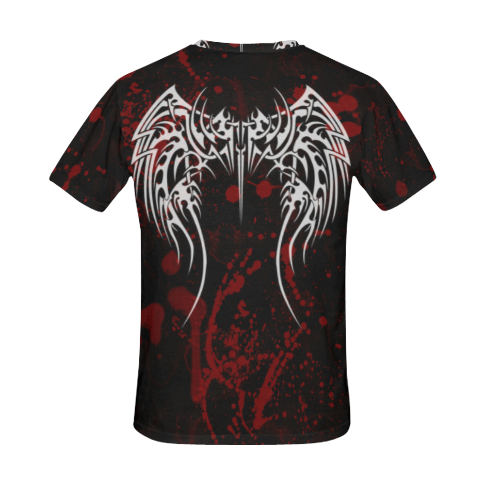Tribal Demon Wings Gothic Art All Over Print T-Shirt for Men (USA Size) (Model T40)