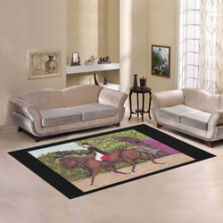 Dressage Horse English Riding rug Area Rug7'x5'