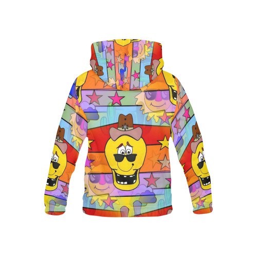 Fun Skull by Popart Lover All Over Print Hoodie for Kid (USA Size) (Model H13)