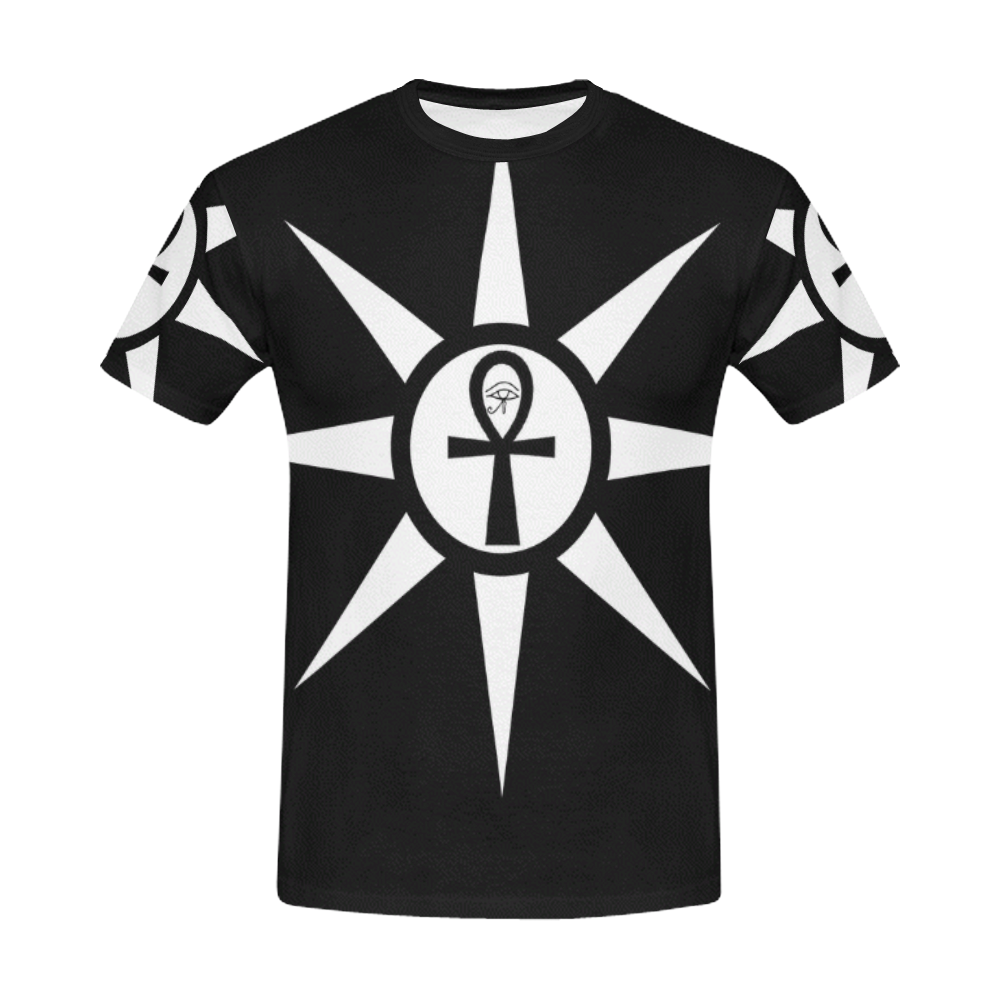 Ankh Sunburst Goth Tee All Over Print T-Shirt for Men (USA Size) (Model T40)