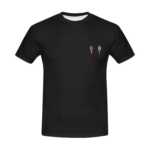 Vampire Fangs Horror Goth All Over Print T-Shirt for Men (USA Size) (Model T40)