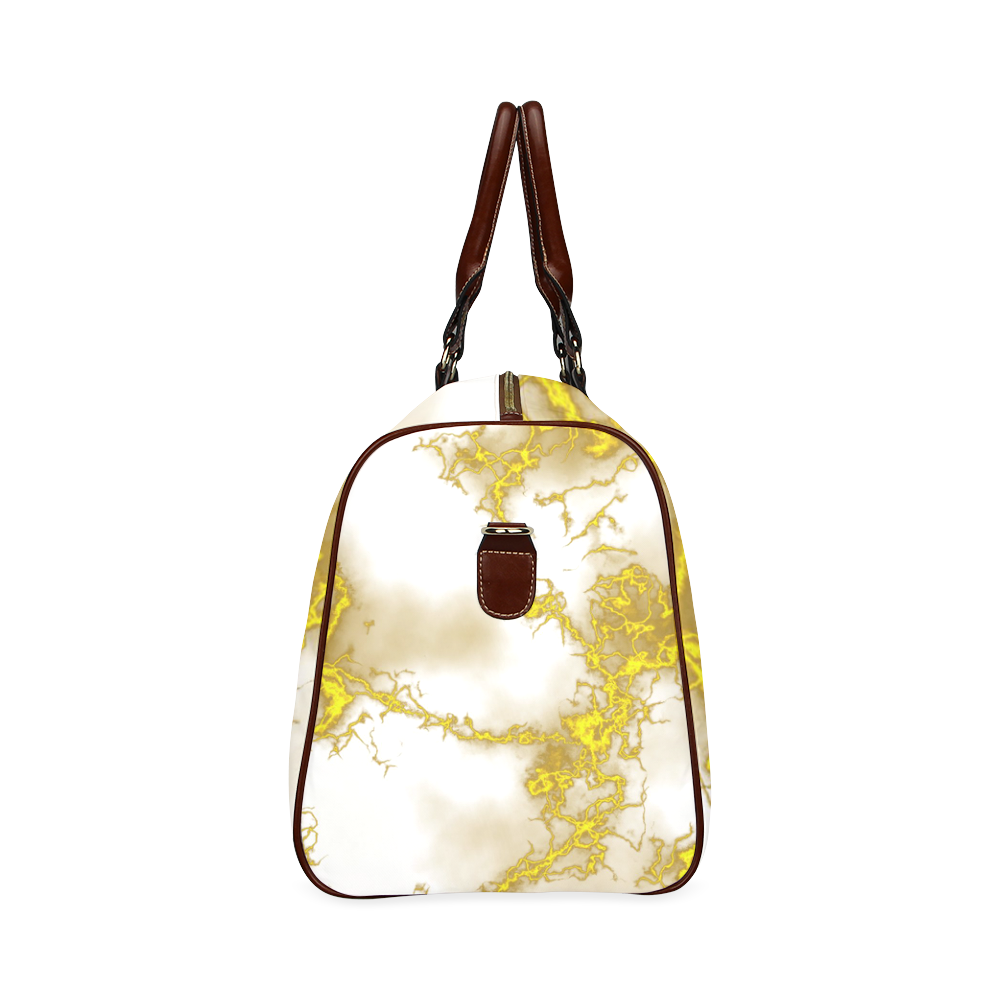Fabulous marble surface 2B by FeelGood Waterproof Travel Bag/Small (Model 1639)