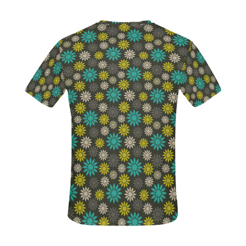 Symbolic Camomiles Floral All Over Print T-Shirt for Men (USA Size) (Model T40)