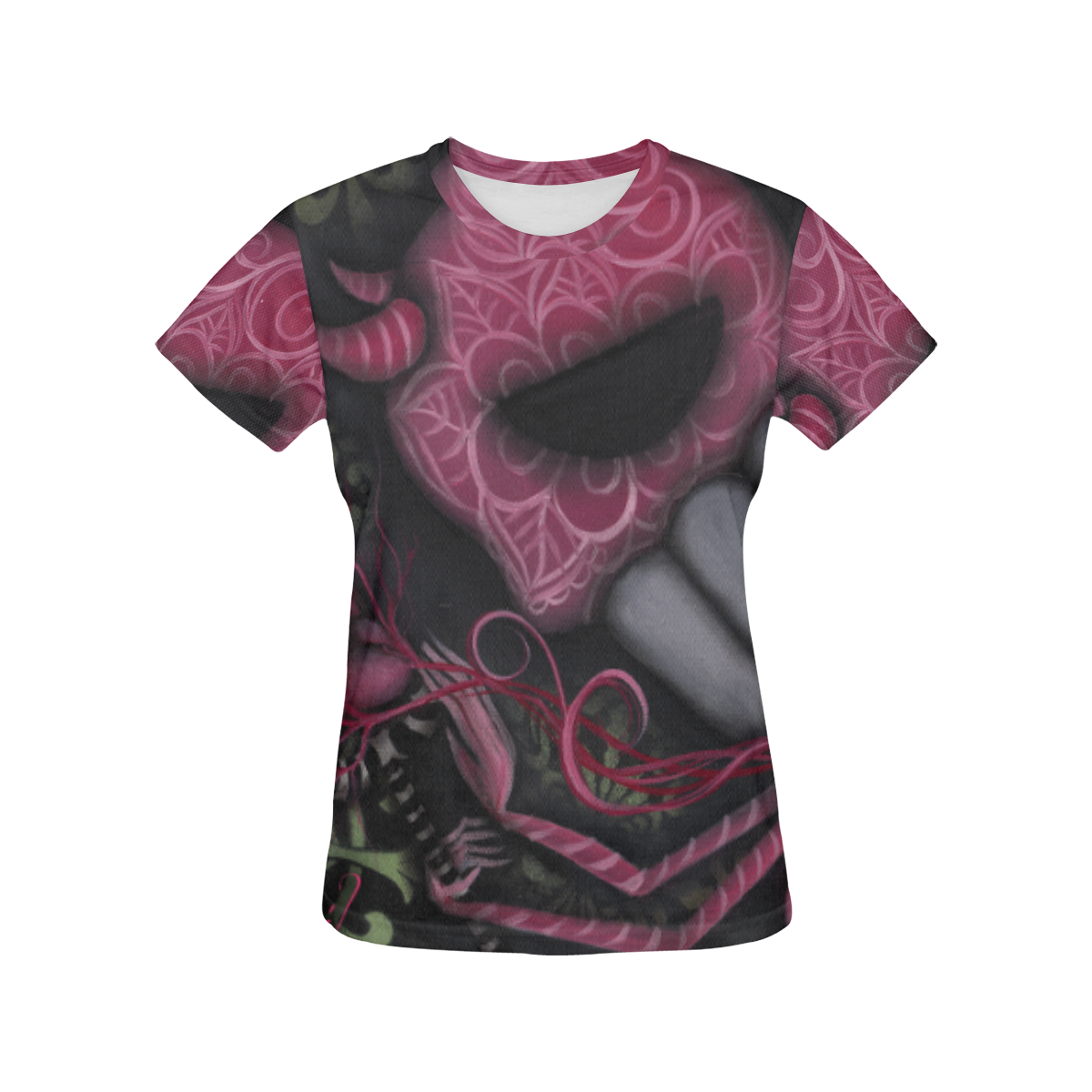 Take this Heart All Over Print T-Shirt for Women (USA Size) (Model T40)
