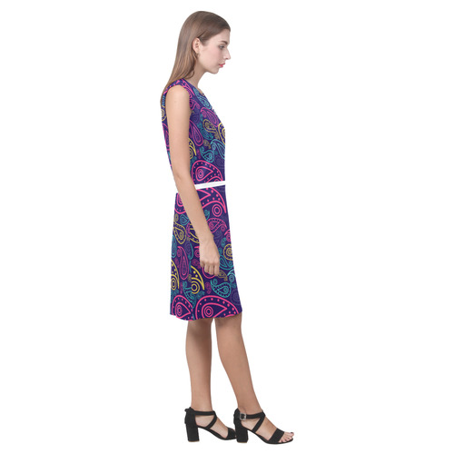 paisley Eos Women's Sleeveless Dress (Model D01)