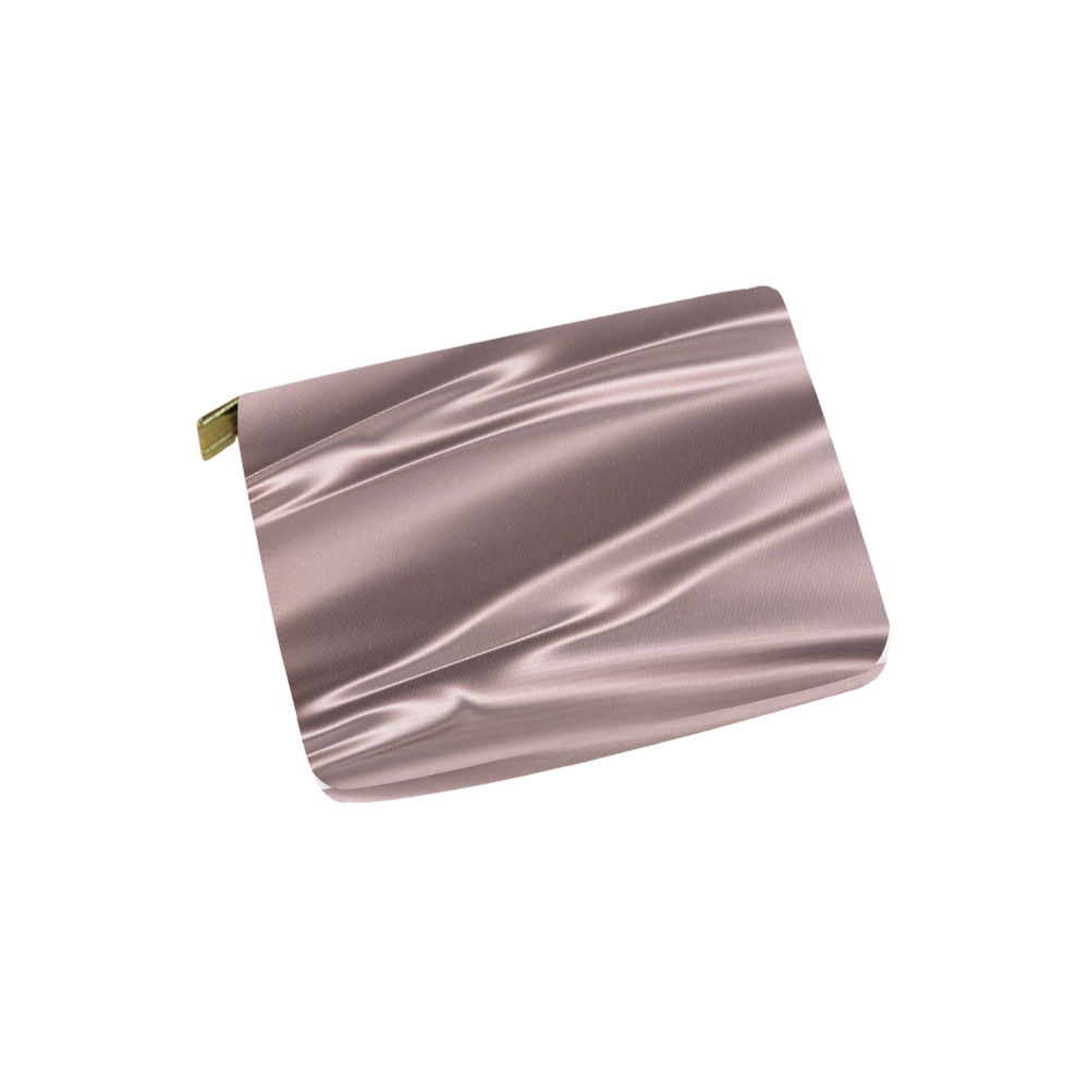 Lilac satin 3D texture Carry-All Pouch 6''x5''