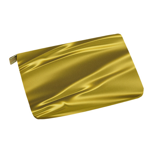 Gold satin 3D texture Carry-All Pouch 12.5''x8.5''