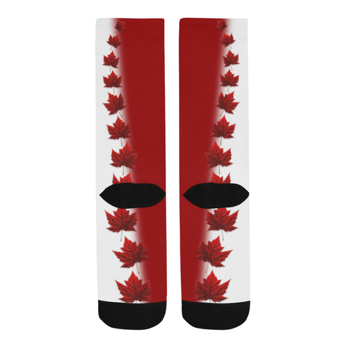 Canada Flag Socks Red Maple Leaf Trouser Socks