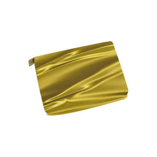 Gold satin 3D texture Carry-All Pouch 6''x5''