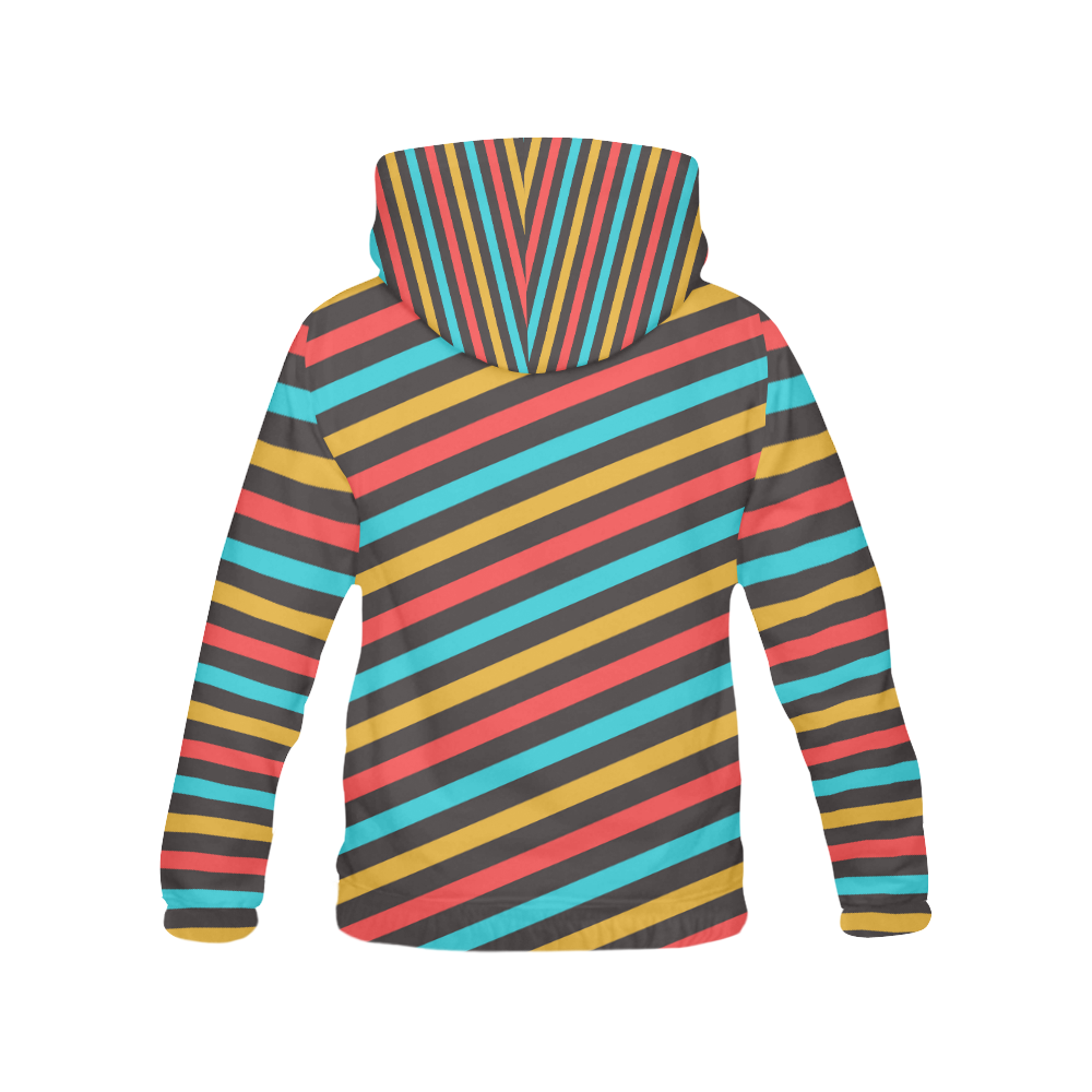 retro stripe All Over Print Hoodie for Men (USA Size) (Model H13)