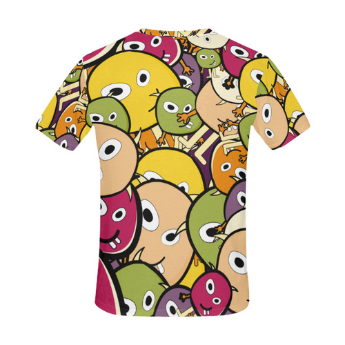 monster colorful doodle All Over Print T-Shirt for Men (USA Size) (Model T40)