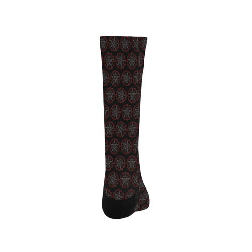 Lucifers Star Gothic Fractal Art Trouser Socks