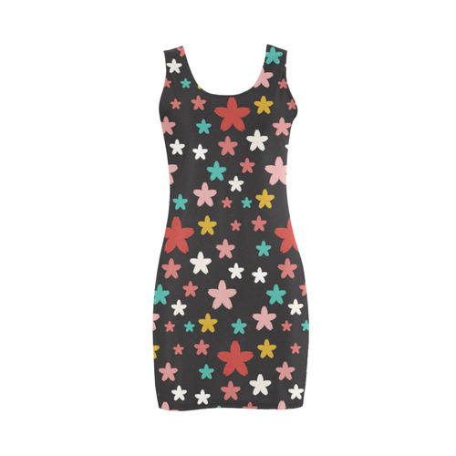 Symmetric Star Flowers Medea Vest Dress (Model D06)