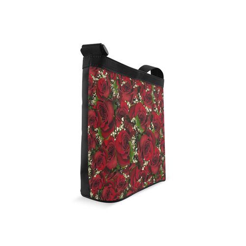 Carmine Roses Crossbody Bags (Model 1613)