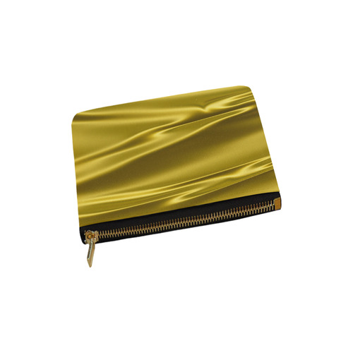 Gold satin 3D texture Carry-All Pouch 6''x5''