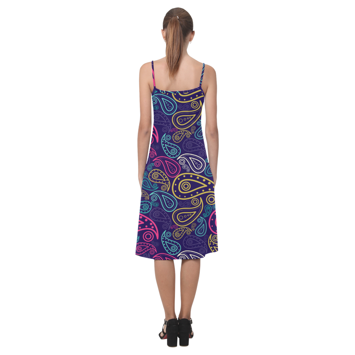 paisley Alcestis Slip Dress (Model D05)