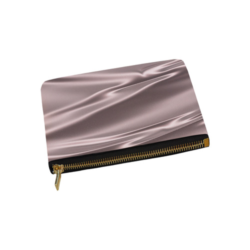 Lilac satin 3D texture Carry-All Pouch 9.5''x6''