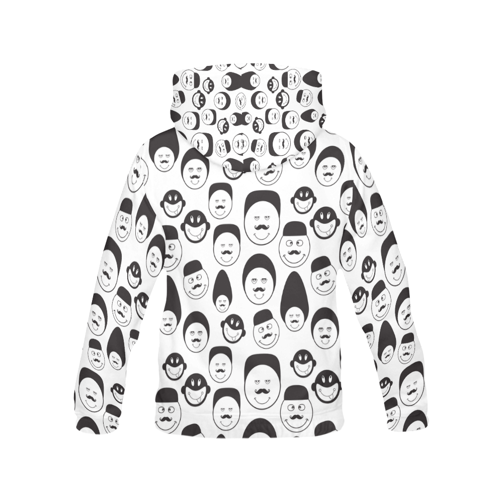 funny emotional faces All Over Print Hoodie for Men (USA Size) (Model H13)