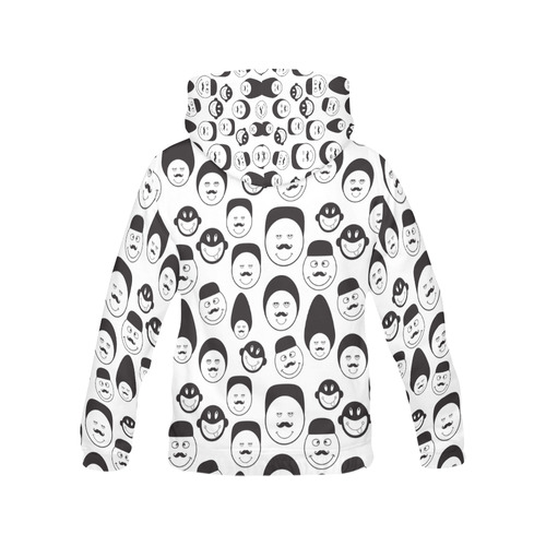 funny emotional faces All Over Print Hoodie for Men (USA Size) (Model H13)