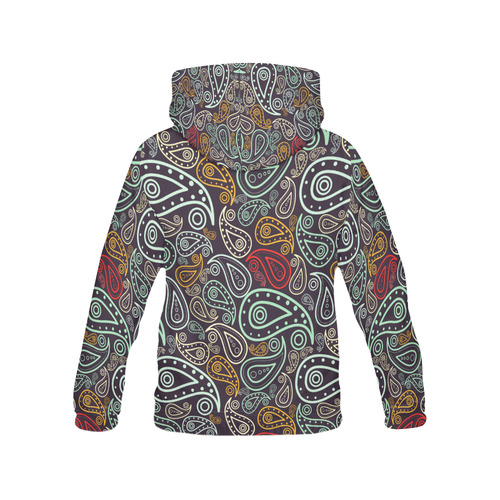 colorful paisley All Over Print Hoodie for Women (USA Size) (Model H13)