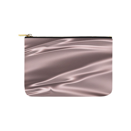 Lilac satin 3D texture Carry-All Pouch 9.5''x6''