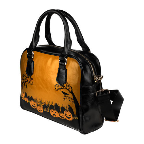 Trick or Treat in the Graveyard Purse Shoulder Handbag (Model 1634)