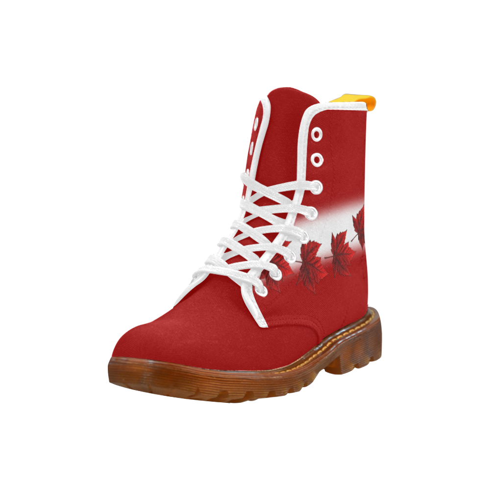 Canada Flag Boots Maple Leaf Souvenir Martin Boots For Women Model 1203H