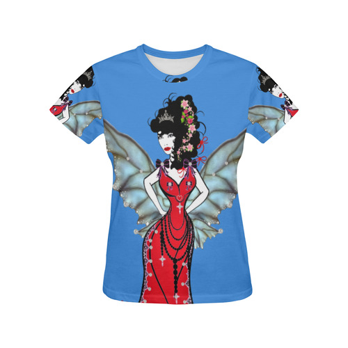 Fairy Princess Anastasia All Over Print T-Shirt for Women (USA Size) (Model T40)