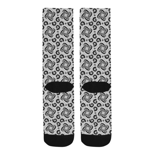 Coffins and Thorns Gothic Print Trouser Socks