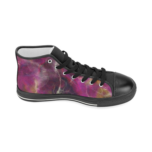 Fabulous marble surface C by FeelGood Women's Classic High Top Canvas Shoes (Model 017)