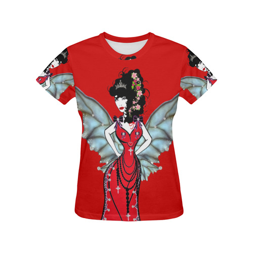 Fairy Princess Anastasia All Over Print T-Shirt for Women (USA Size) (Model T40)