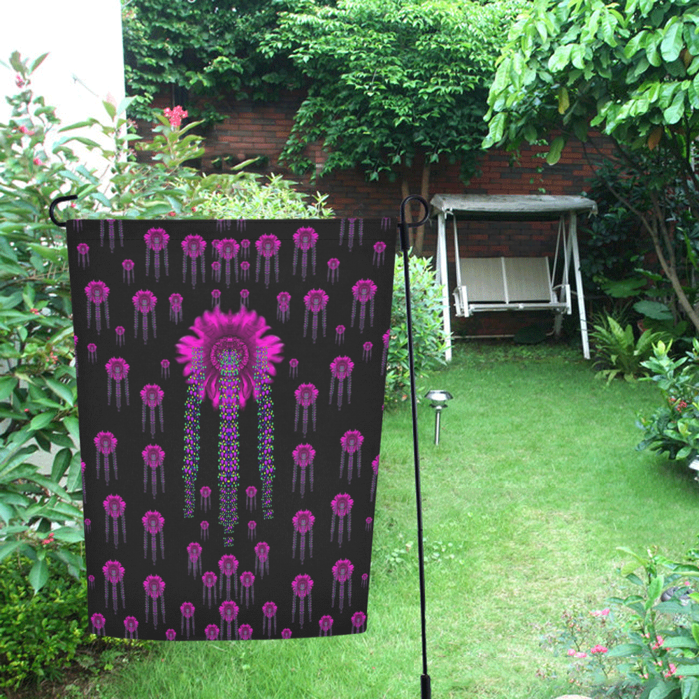 Jungle Flowers Garden Flag 12‘’x18‘’（Without Flagpole）