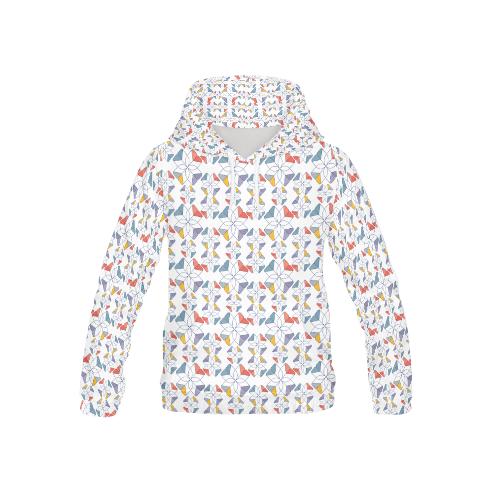 floral geometric seamless oriental All Over Print Hoodie for Kid (USA Size) (Model H13)