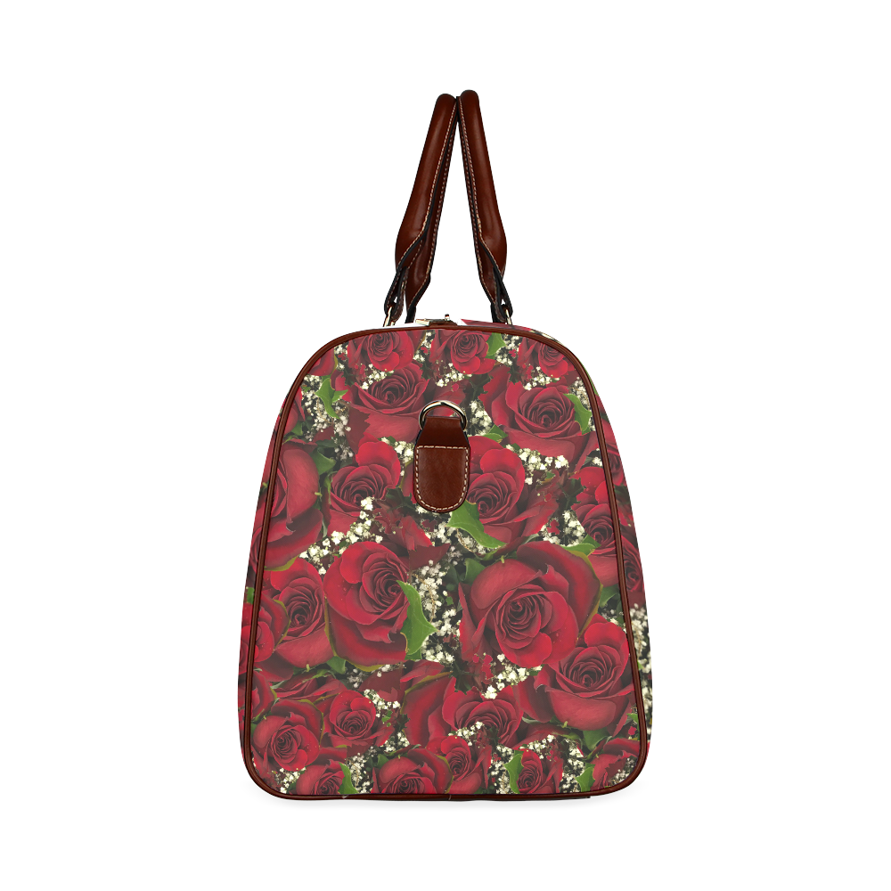 Red Poinsettia Waterproof Travel Bag/Small (Model 1639) main image 0