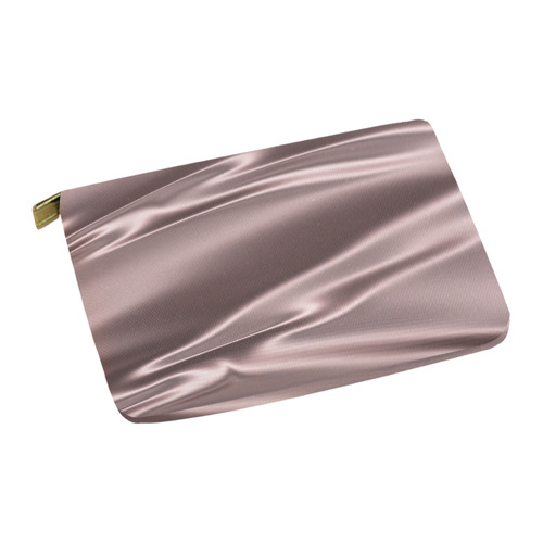 Lilac satin 3D texture Carry-All Pouch 12.5''x8.5''