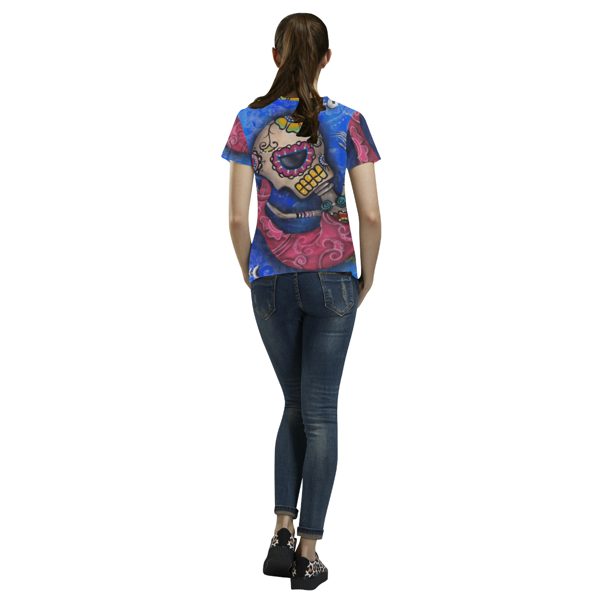 mermaid All Over Print T-Shirt for Women (USA Size) (Model T40)