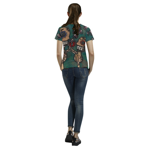 Discover All Over Print T-Shirt for Women (USA Size) (Model T40)