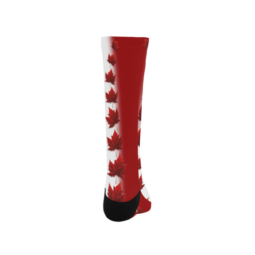 Canada Flag Socks Red Maple Leaf Trouser Socks