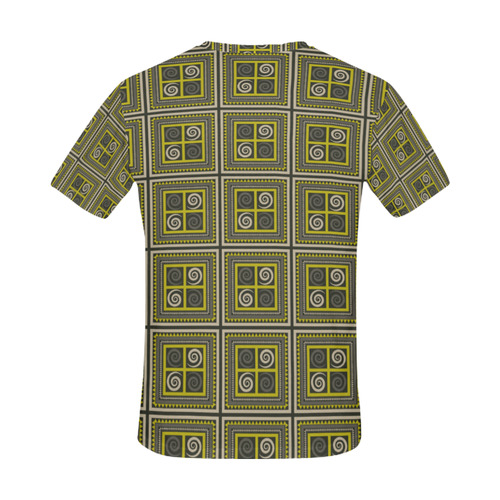 African Fabric All Over Print T-Shirt for Men (USA Size) (Model T40)