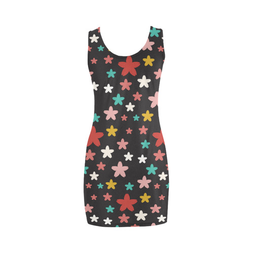 Symmetric Star Flowers Medea Vest Dress (Model D06)