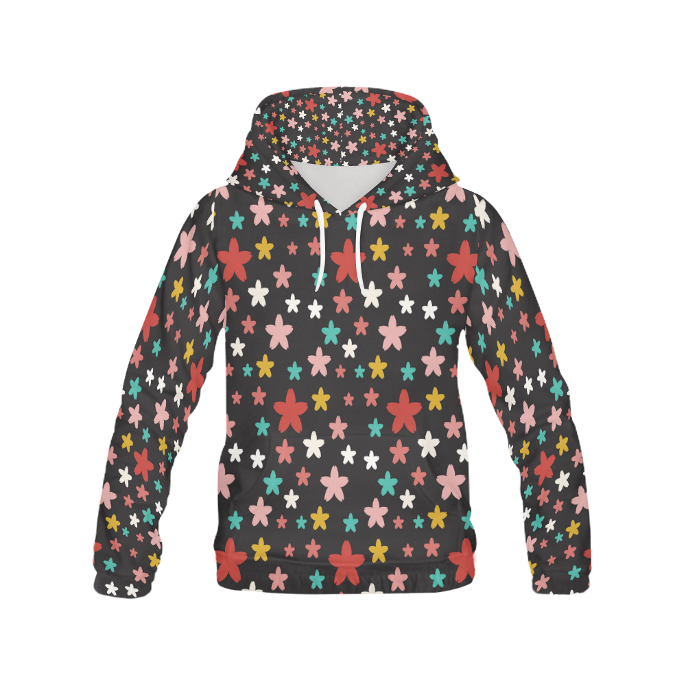 Symmetric Star Flowers All Over Print Hoodie for Men (USA Size) (Model H13)