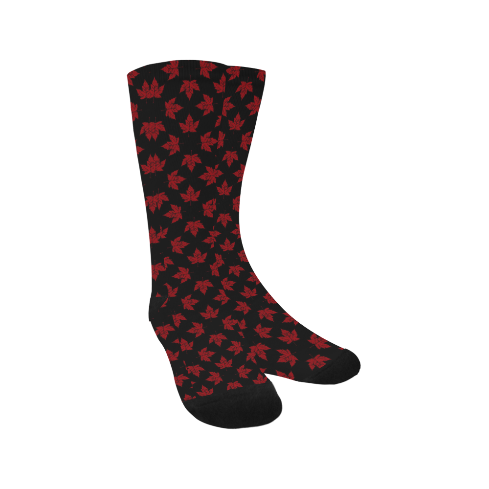 Cool Canada Souvenir Socks Black Trouser Socks