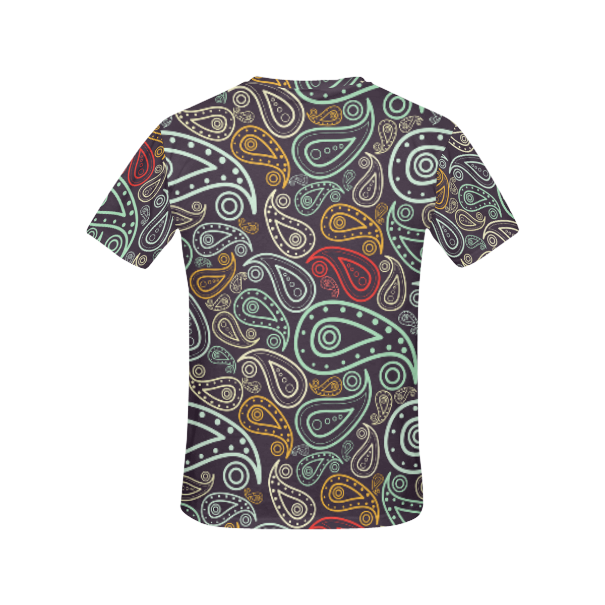 colorful paisley All Over Print T-Shirt for Women (USA Size) (Model T40)