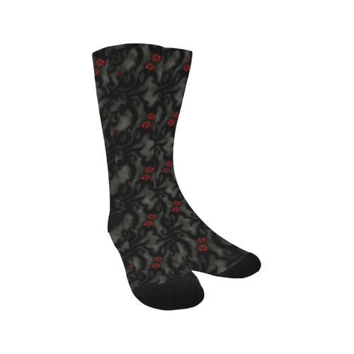 Wrapped In Roses Gothic Art Trouser Socks