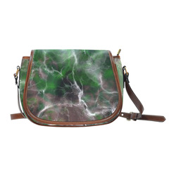 Fabulous marble surface B by FeelGood Saddle Bag/Small (Model 1649) Full Customization