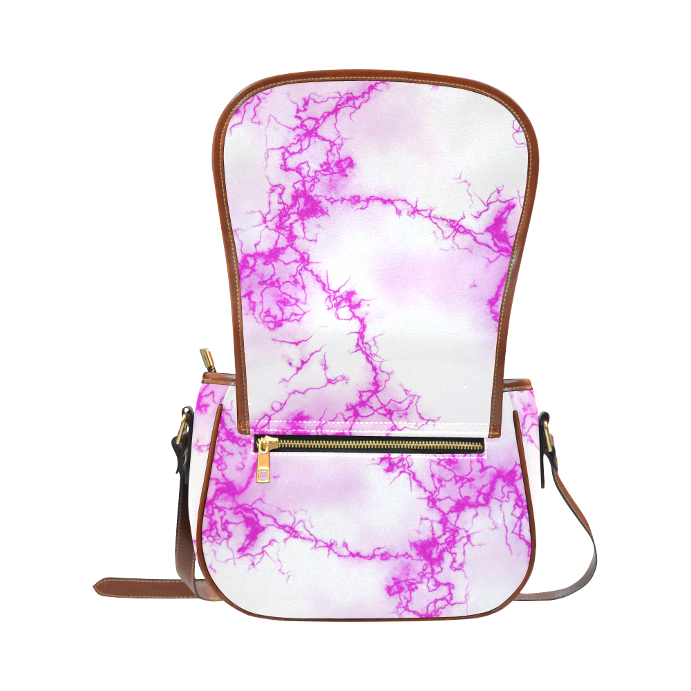Fabulous marble surface 2A by FeelGood Saddle Bag/Large (Model 1649)