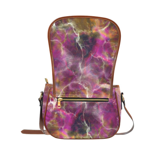 Fabulous marble surface C by FeelGood Saddle Bag/Small (Model 1649) Full Customization