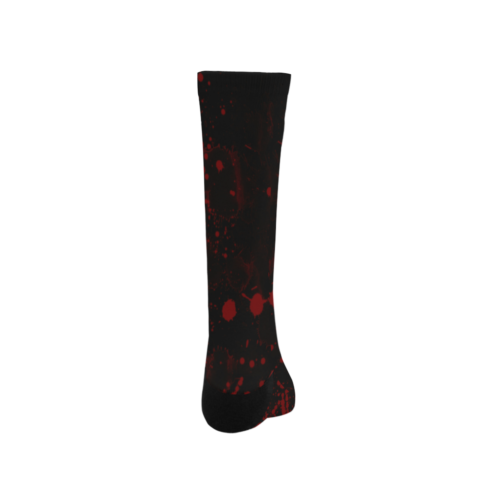 Blood Splattered Gothic Horror Trouser Socks